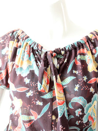 vintage late 90s stretch floral top