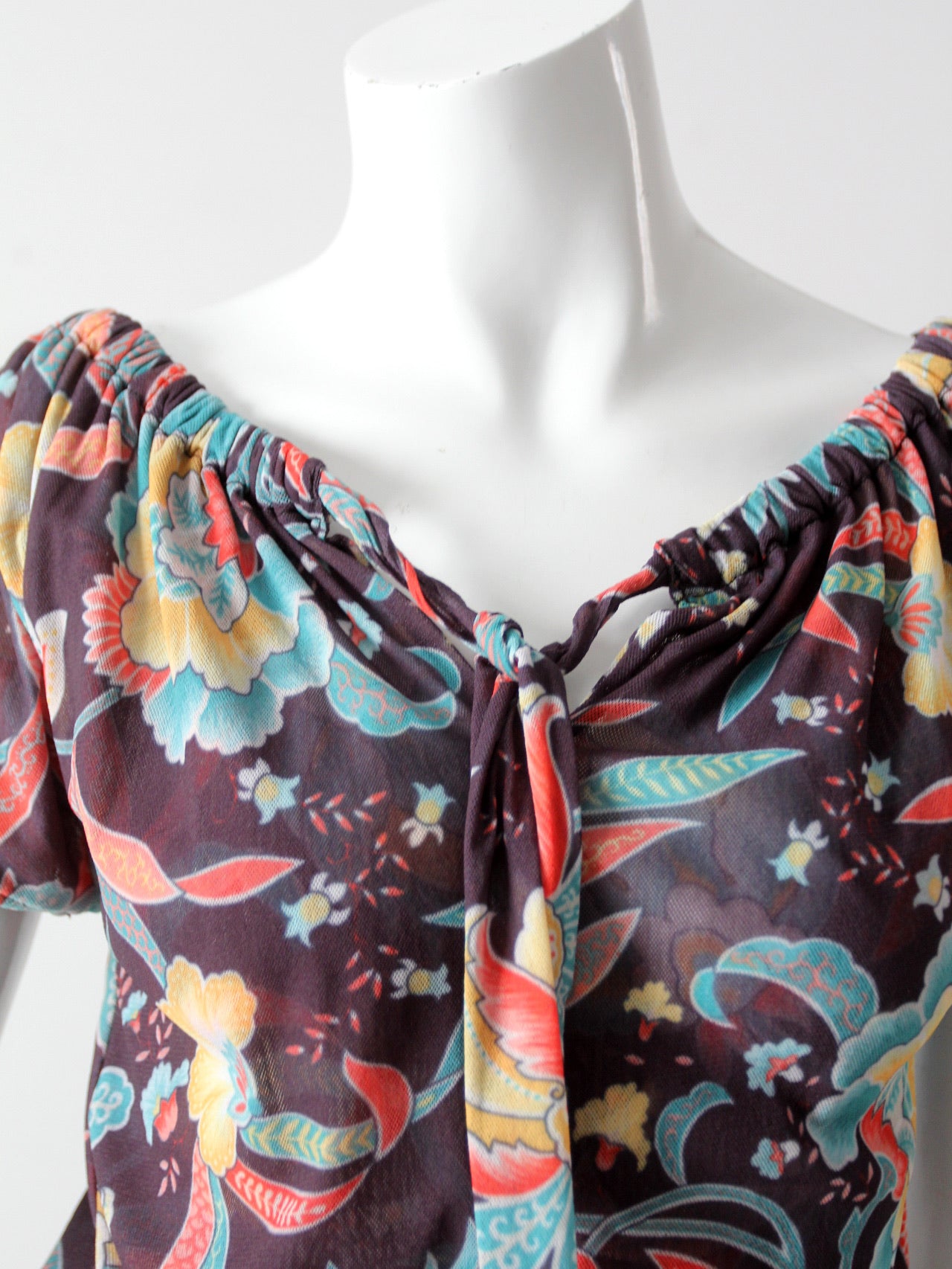 vintage late 90s stretch floral top – 86 Vintage