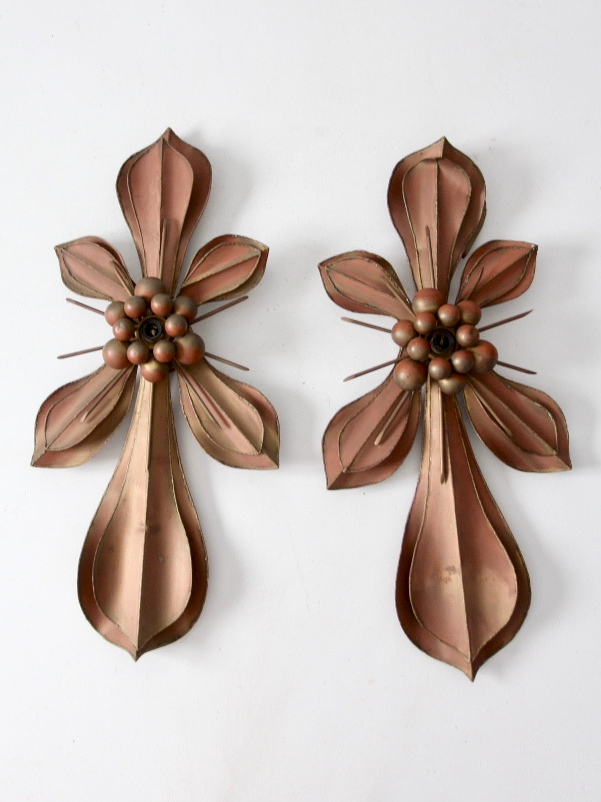 Global Views fleur di lis wall sconces pair