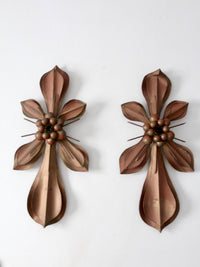 Global Views fleur di lis wall sconces pair