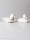 vintage handmade duck decoys pair