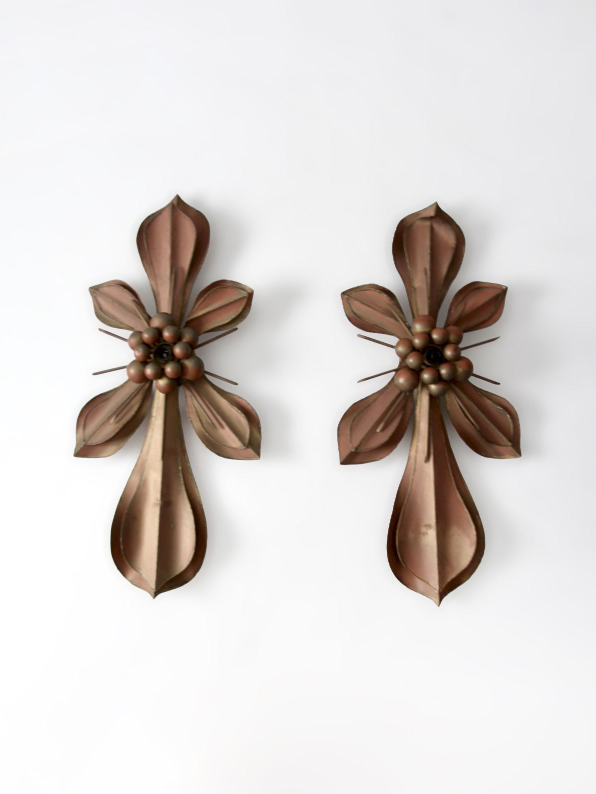 Global Views fleur di lis wall sconces pair