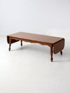 mid-century drop leaf coffee table