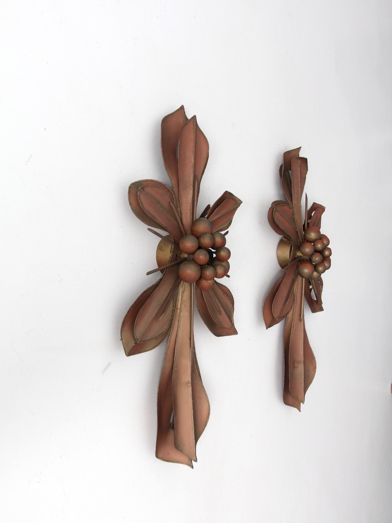 Global Views fleur di lis wall sconces pair