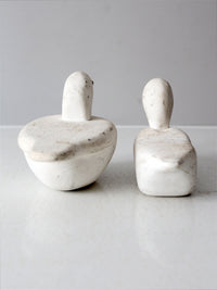 vintage handmade duck decoys pair