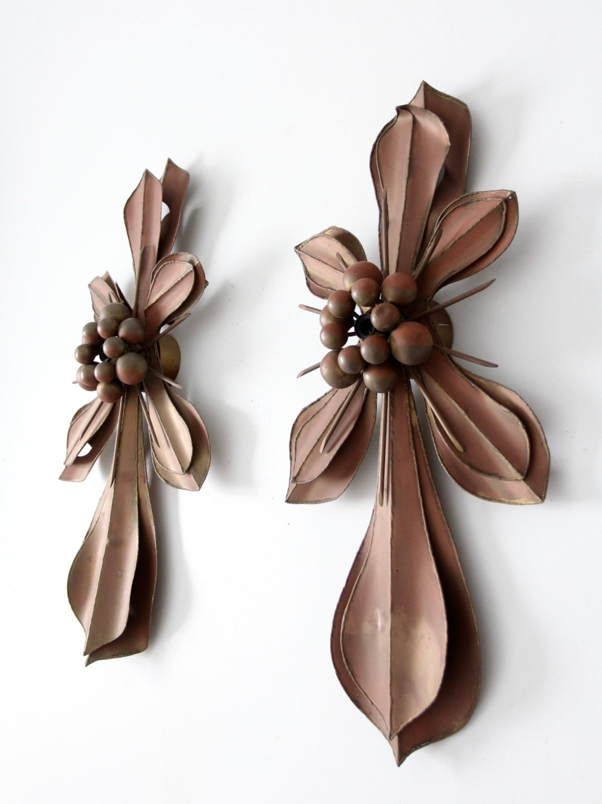 Global Views fleur di lis wall sconces pair
