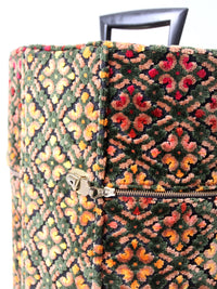 1960s Carry-All by Munro cut velvet jacquard wig case
