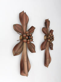 Global Views fleur di lis wall sconces pair