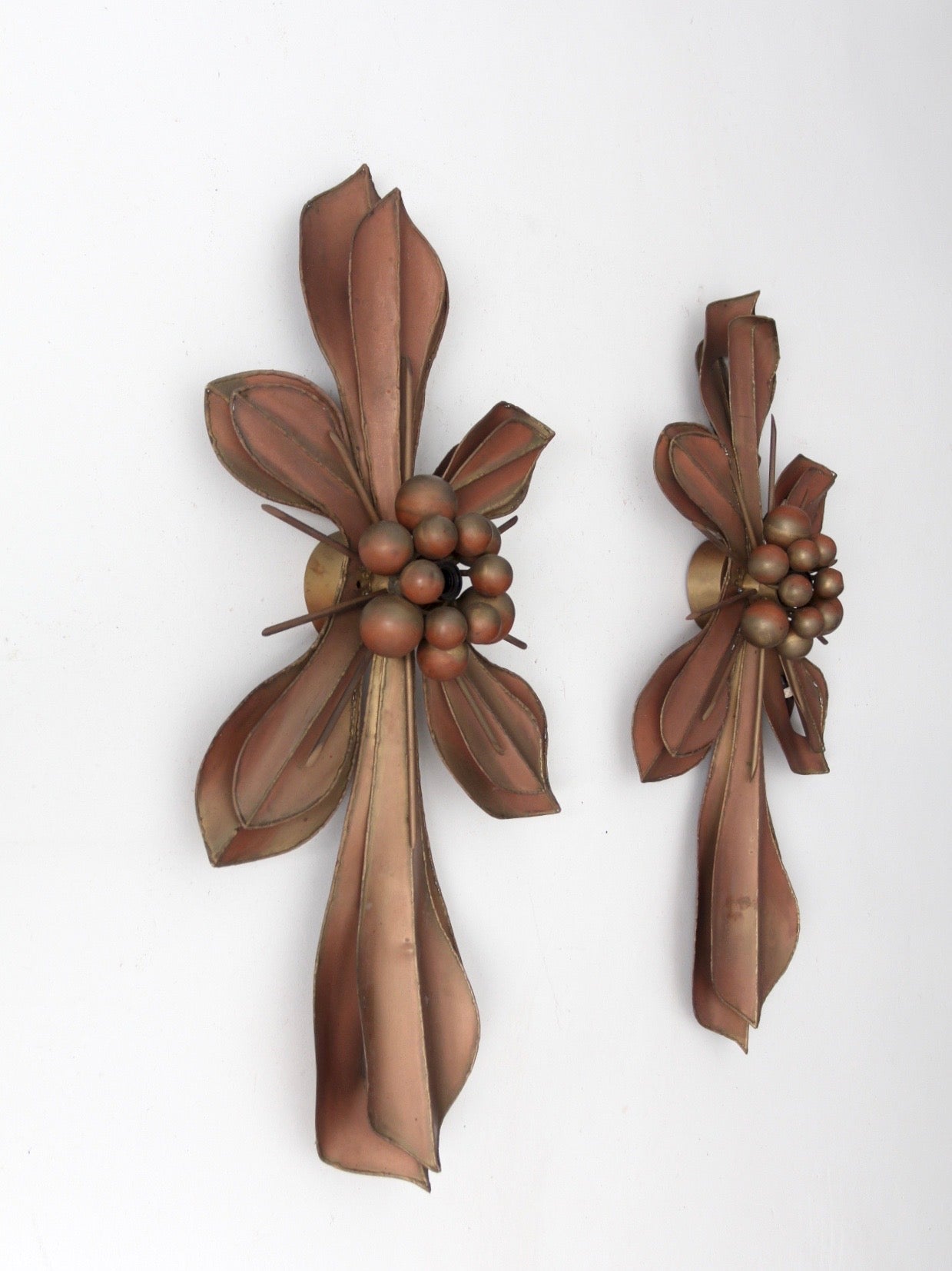 Global Views fleur di lis wall sconces pair