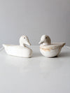 vintage handmade duck decoys pair