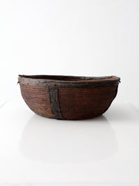 vintage West African woven bowl