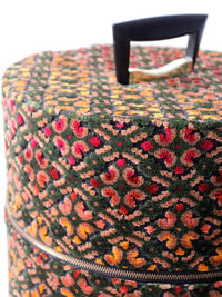 1960s Carry-All by Munro cut velvet jacquard wig case