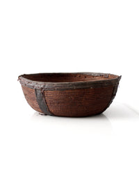 vintage West African woven bowl