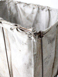 vintage industrial laundry cart