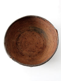 vintage West African woven bowl