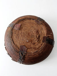 vintage West African woven bowl