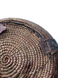 vintage West African woven bowl