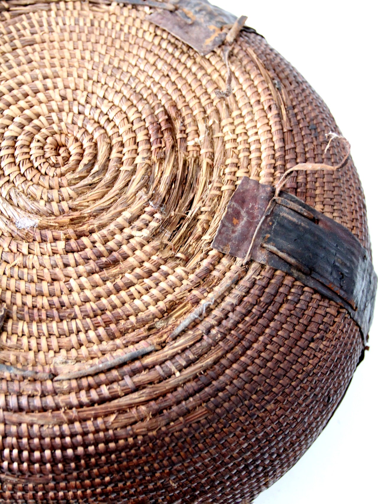 vintage West African woven bowl