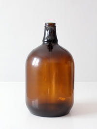 mid-century one-gallon amber glass jug