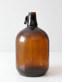 mid-century one-gallon amber glass jug