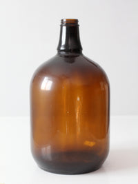 mid-century one-gallon amber glass jug