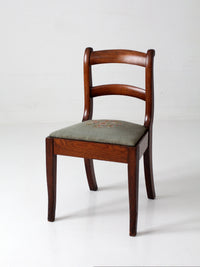 antique French country ladder back chair