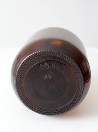 mid-century one-gallon amber glass jug