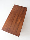 vintage wood and iron coffee table