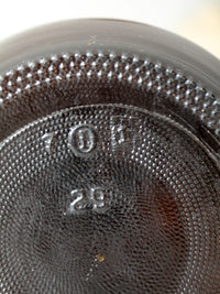 mid-century one-gallon amber glass jug