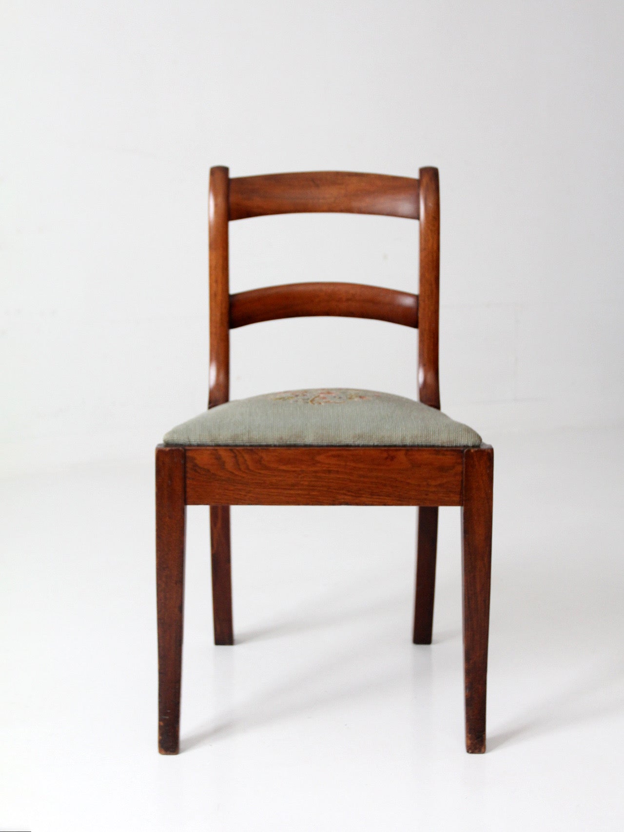 antique French country ladder back chair