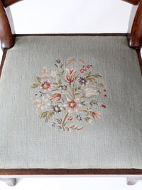 antique French country ladder back chair