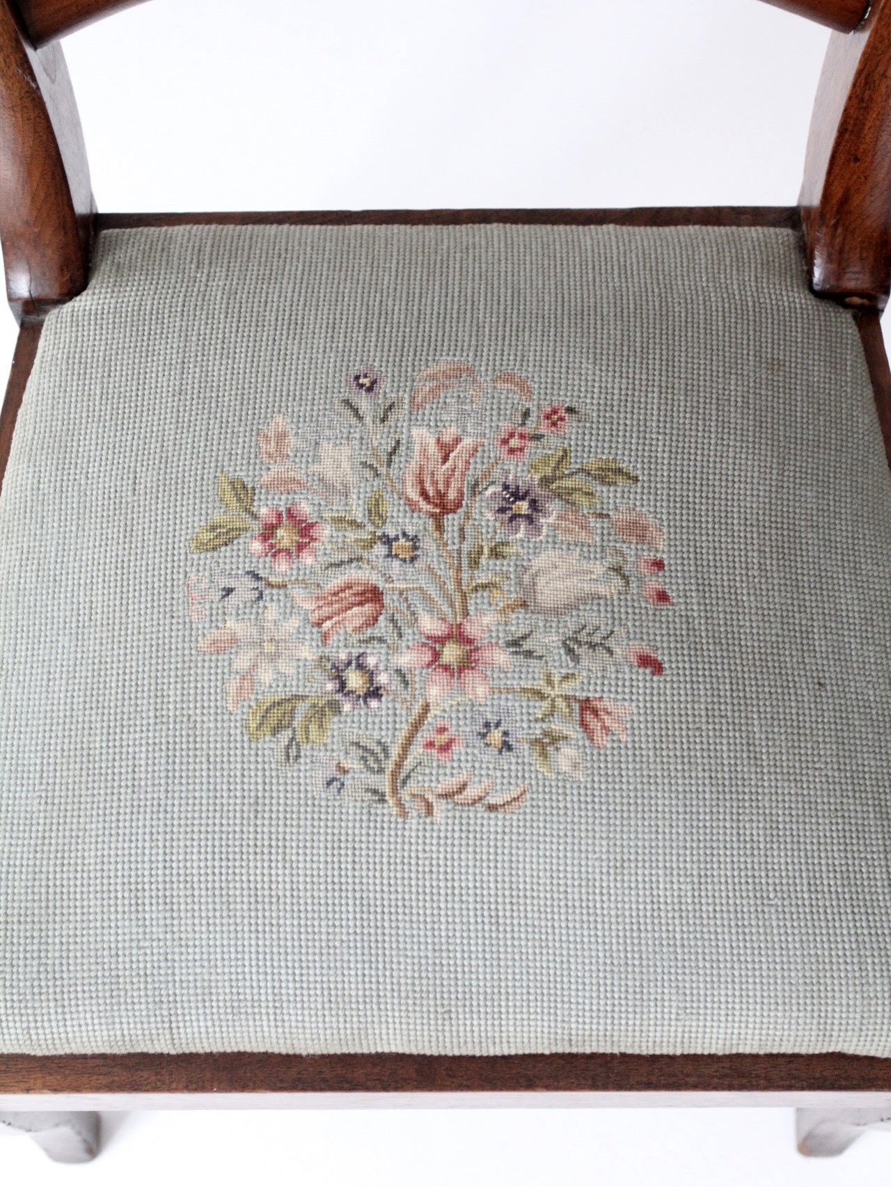 antique French country ladder back chair