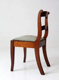 antique French country ladder back chair