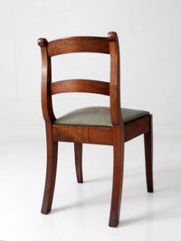 antique French country ladder back chair