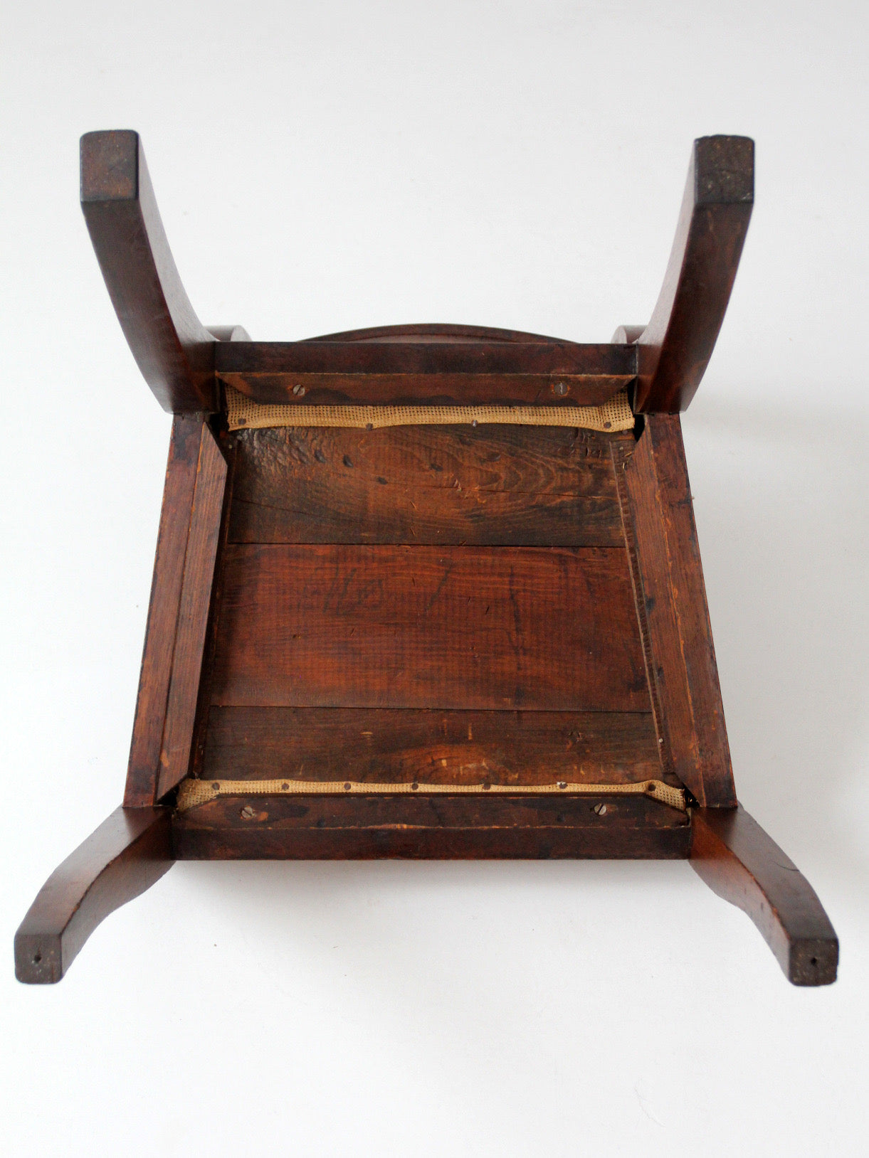 antique French country ladder back chair