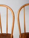 vintage spindle back dining chairs pair