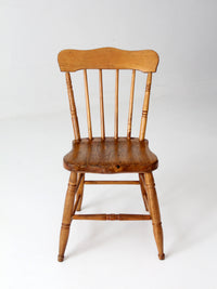 antique primitive farmhouse plank seat chair