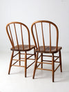 vintage spindle back dining chairs pair