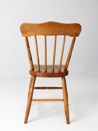 antique primitive farmhouse plank seat chair