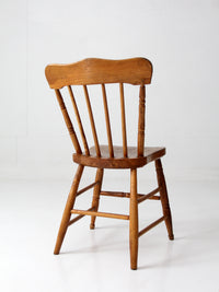 antique primitive farmhouse plank seat chair