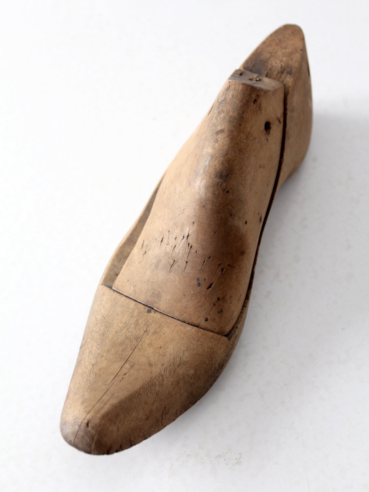 antique wooden shoe last