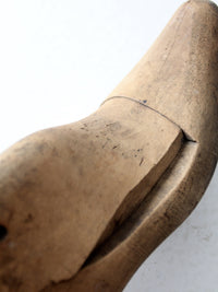 antique wooden shoe last