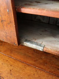 antique step back cupboard