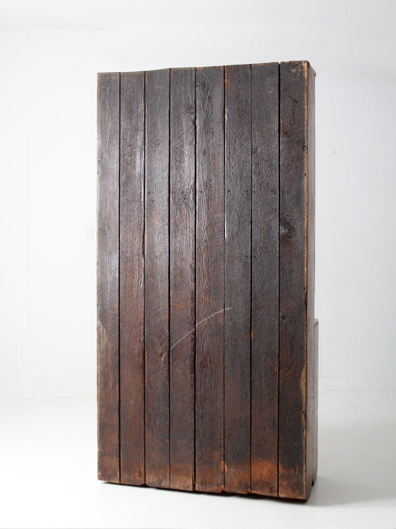 antique step back cupboard