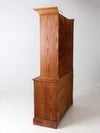 vintage oak china cabinet hutch