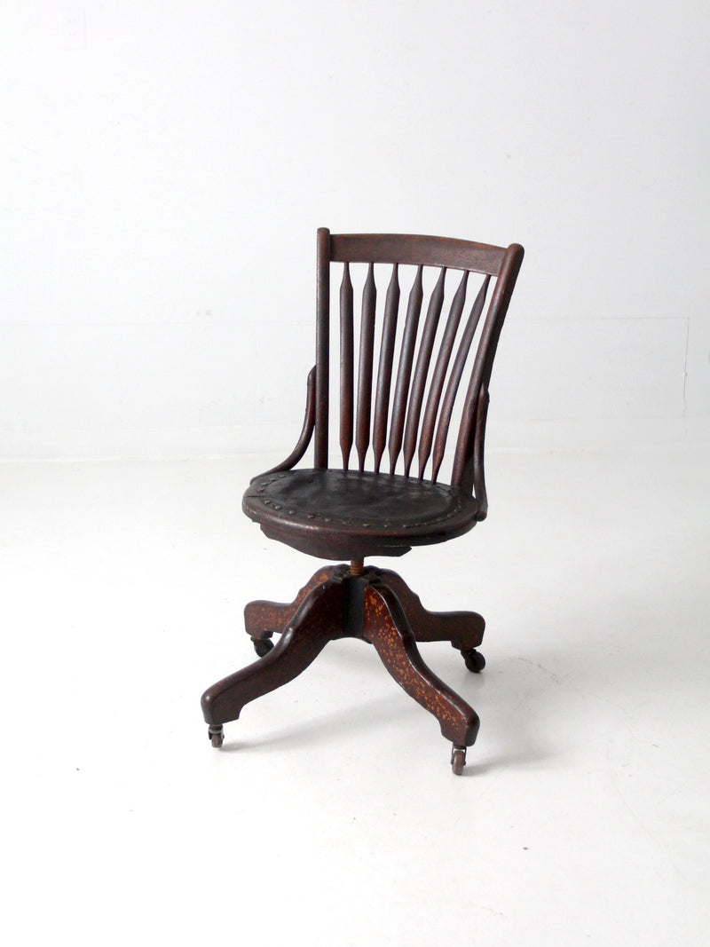 19th century swivel desk chair