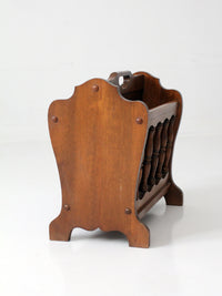 vintage early American magazine rack