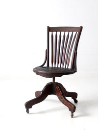 19th century swivel desk chair