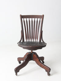 19th century swivel desk chair