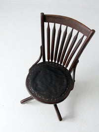 19th century swivel desk chair